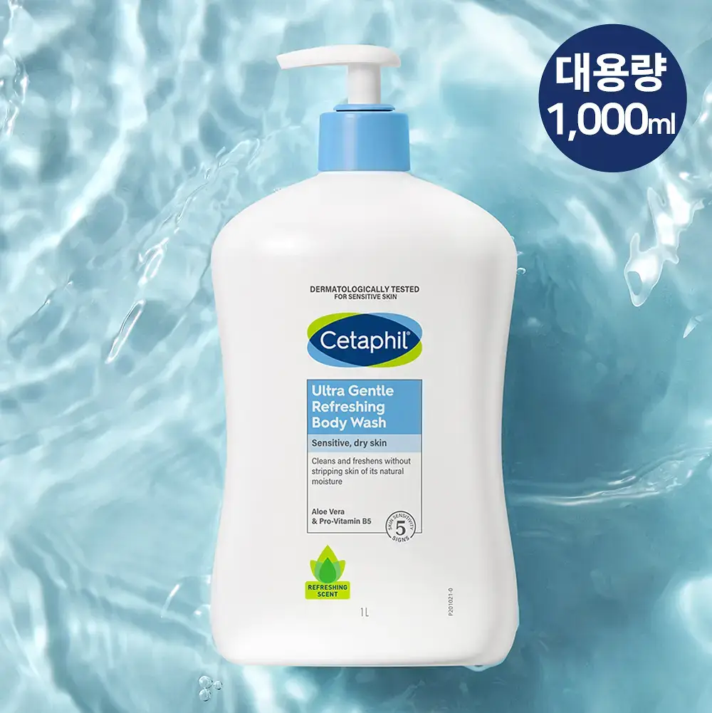 [대용량/약산성] 세타필 젠틀 바디워시 리프레싱 1,000ml